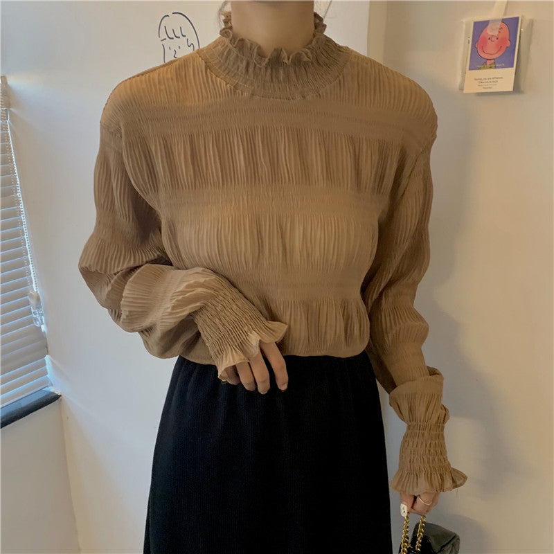 French Style Loose Chiffon Blouse