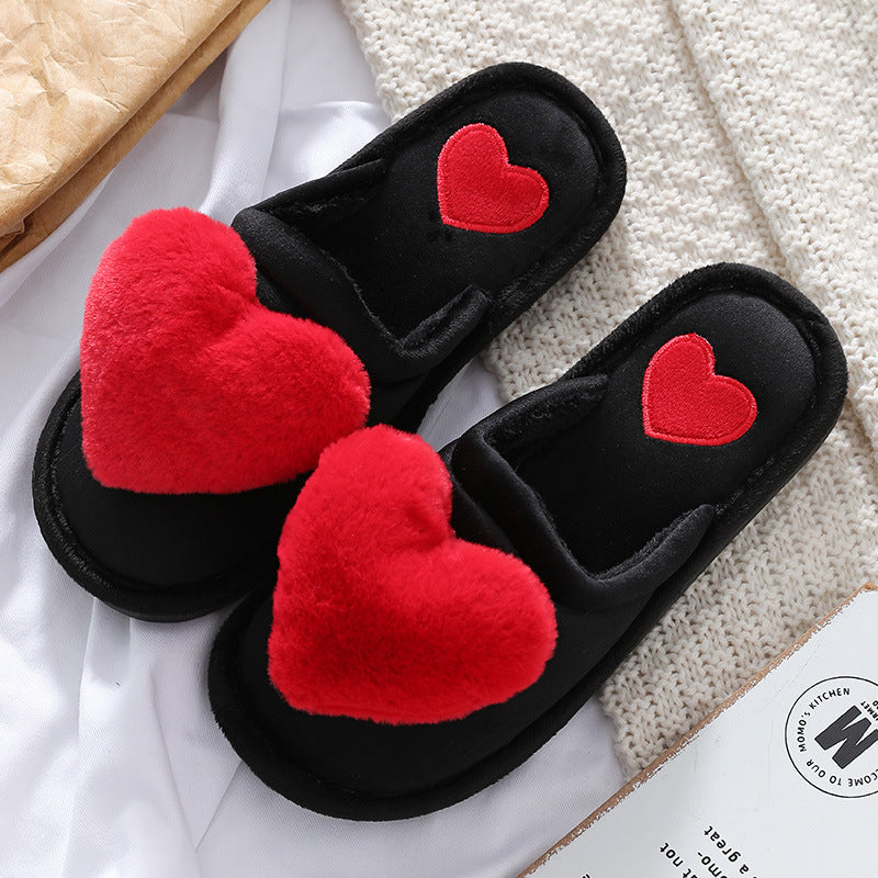 Fluffy Love Slippers