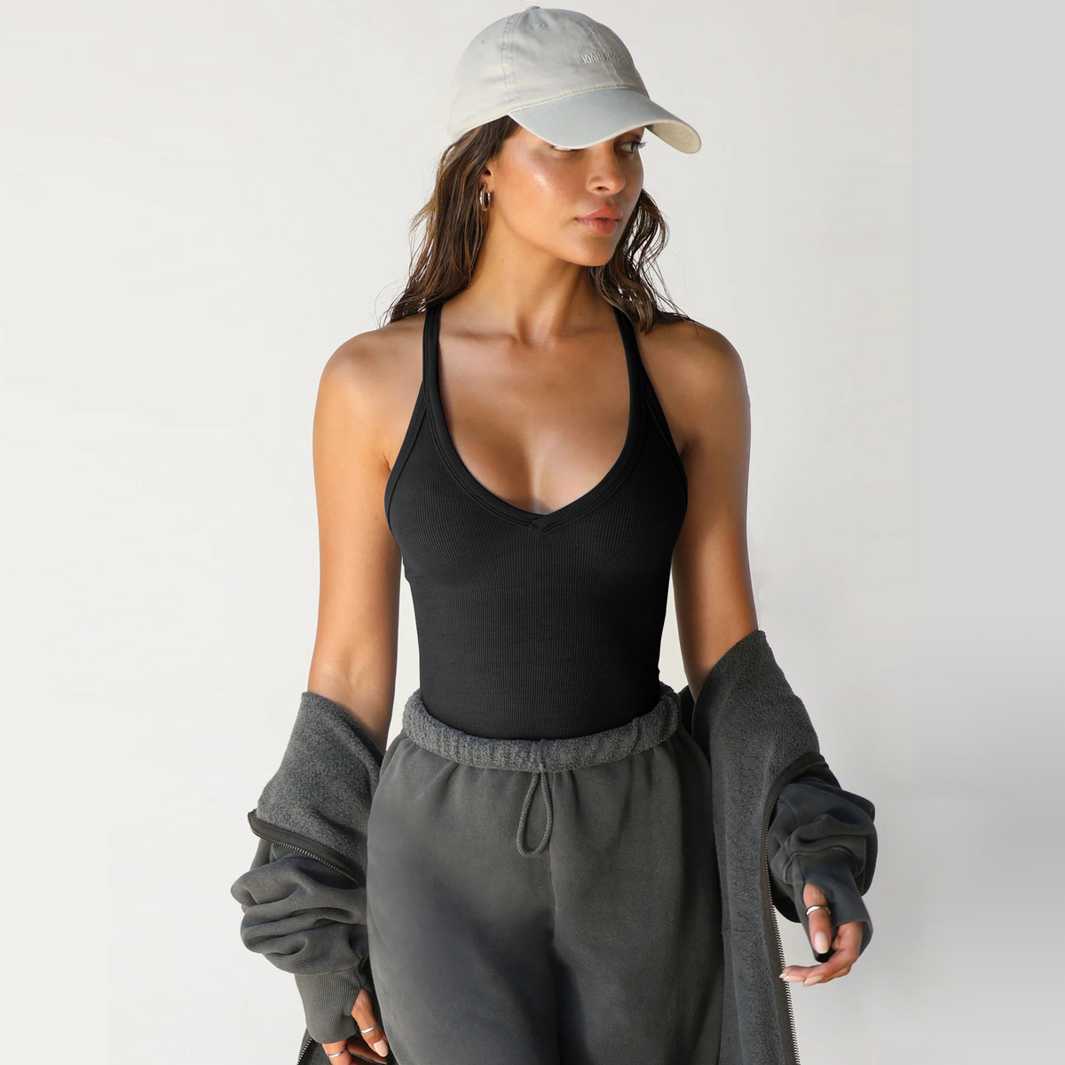 Women Spring Knitted Vest Sexy Slim Top