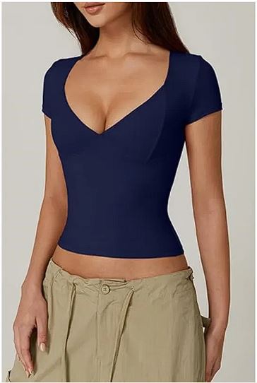 Women's Slim Solid T-Shirt