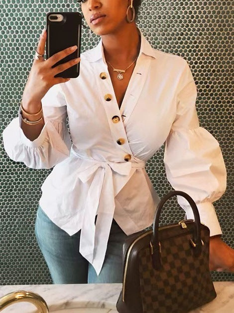 Lantern Long Sleeve Blouse