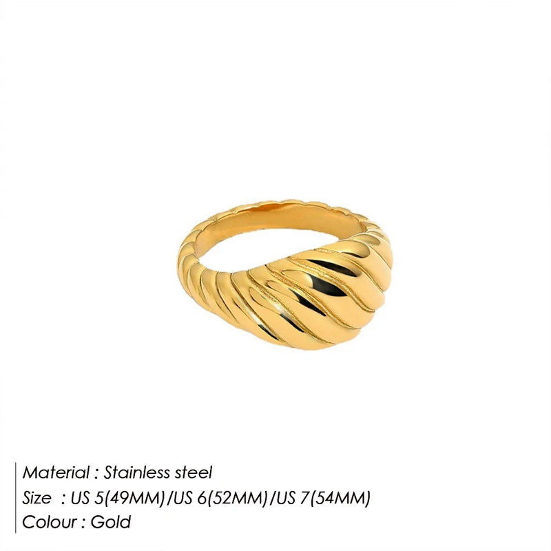 St-Delan Fashion Ring 316L Stainless Steel Ring Anillo Ringen Mujer Women Rings Bague Couple Matching Jewlery Fashion Gifts