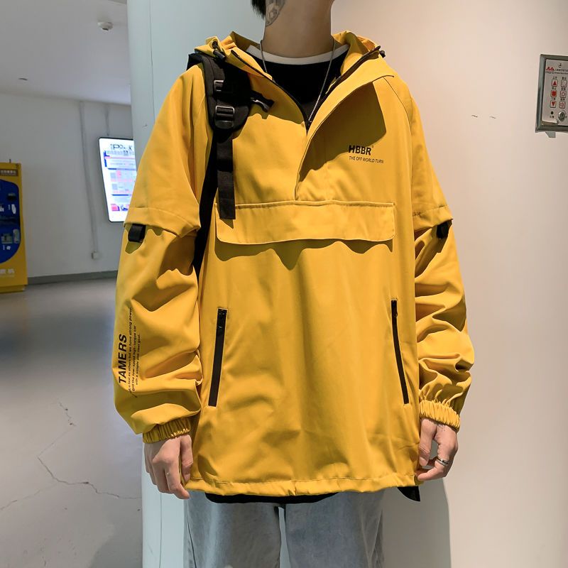 Men's Hooded Windbreaker Jacket