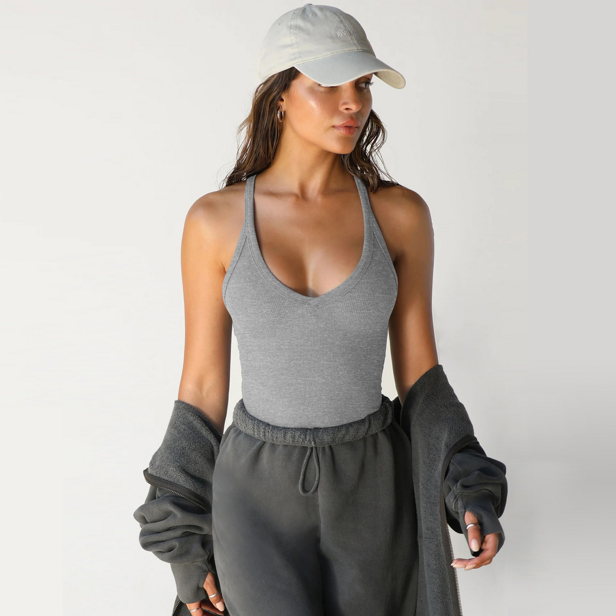 Women Spring Knitted Vest Sexy Slim Top
