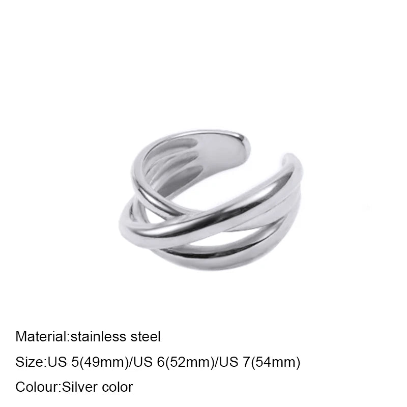 St-Delan Fashion Ring 316L Stainless Steel Ring Anillo Ringen Mujer Women Rings Bague Couple Matching Jewlery Fashion Gifts