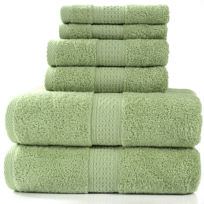 6-Piece Cotton Absorbent Towel Bath Set