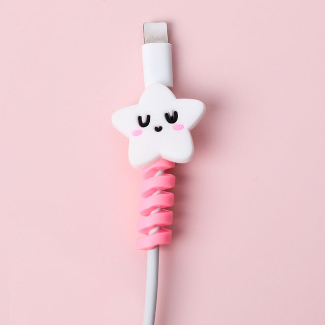 Cartoon Spiral USB Cable Protector