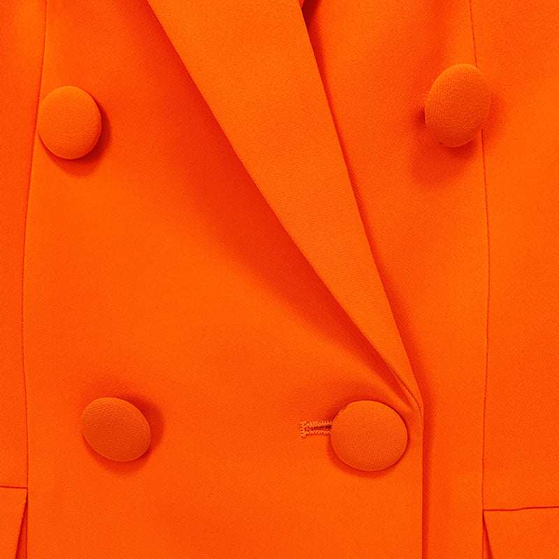 Double-Breasted Suit Set