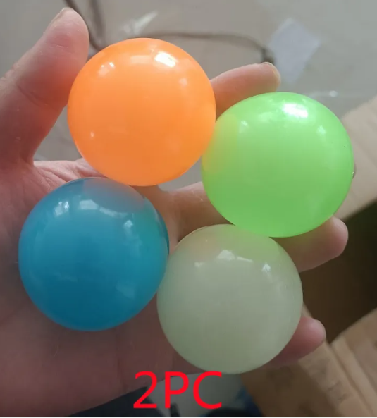 GlowSqueeze Sticky Ball Toy