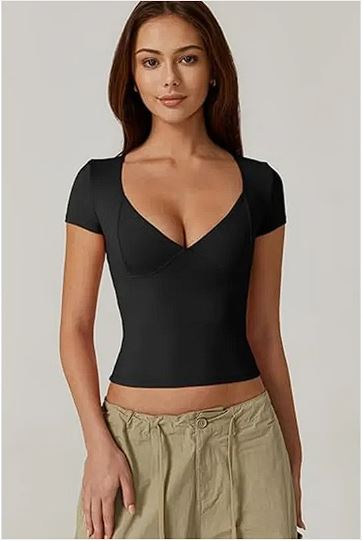 Women's Slim Solid T-Shirt
