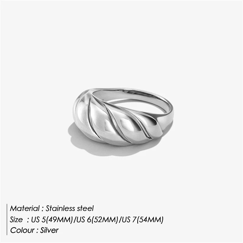 St-Delan Fashion Ring 316L Stainless Steel Ring Anillo Ringen Mujer Women Rings Bague Couple Matching Jewlery Fashion Gifts