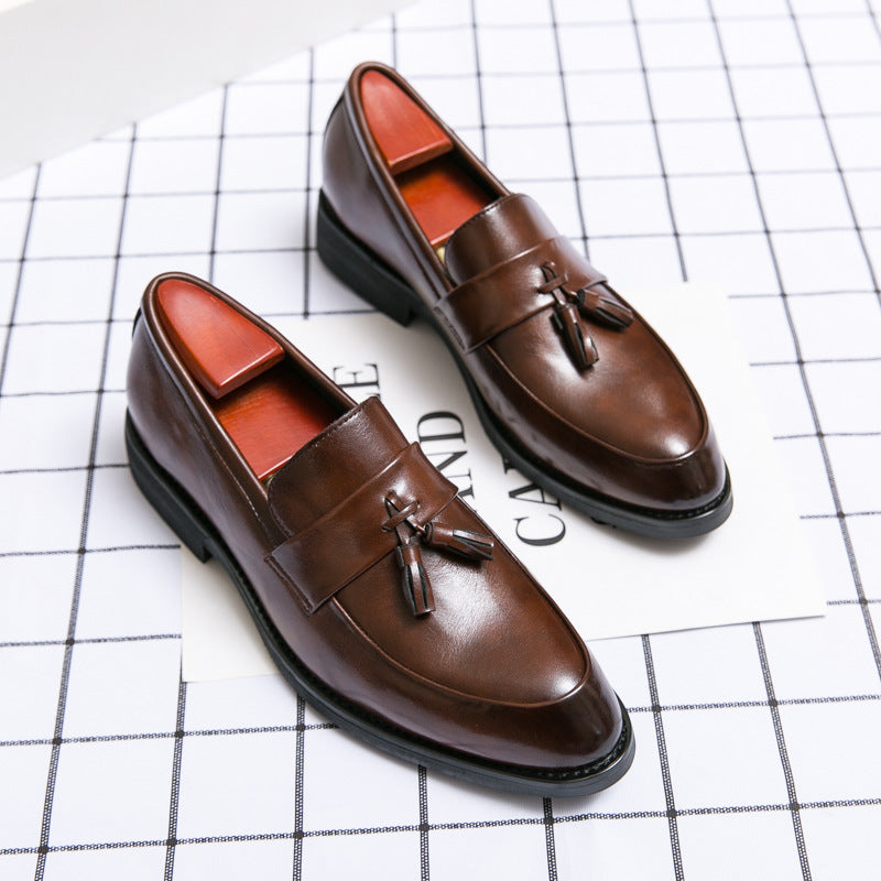 Men Classic Leather Tassel Loafers