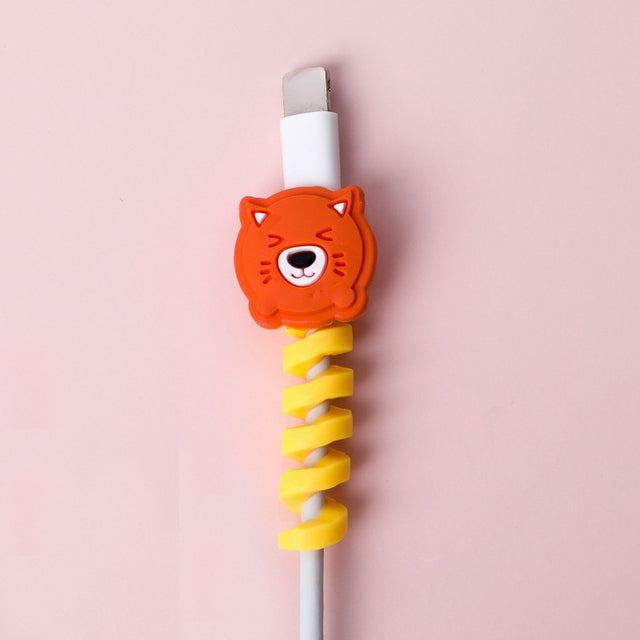 Cartoon Spiral USB Cable Protector