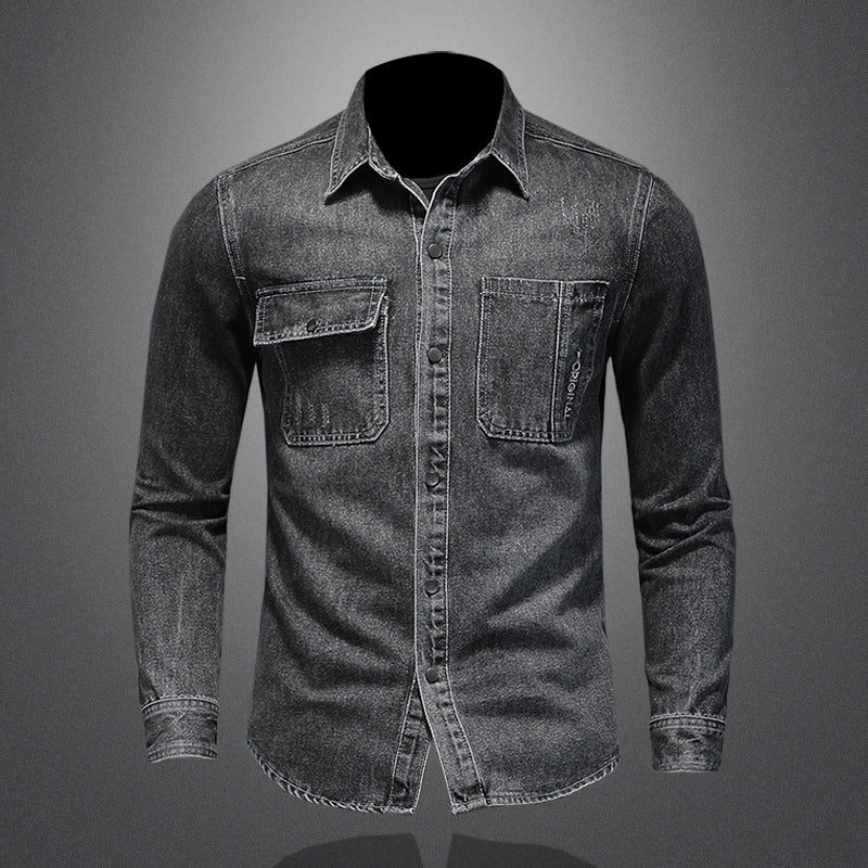 Men Marvel Venom Denim Shirt Jacket