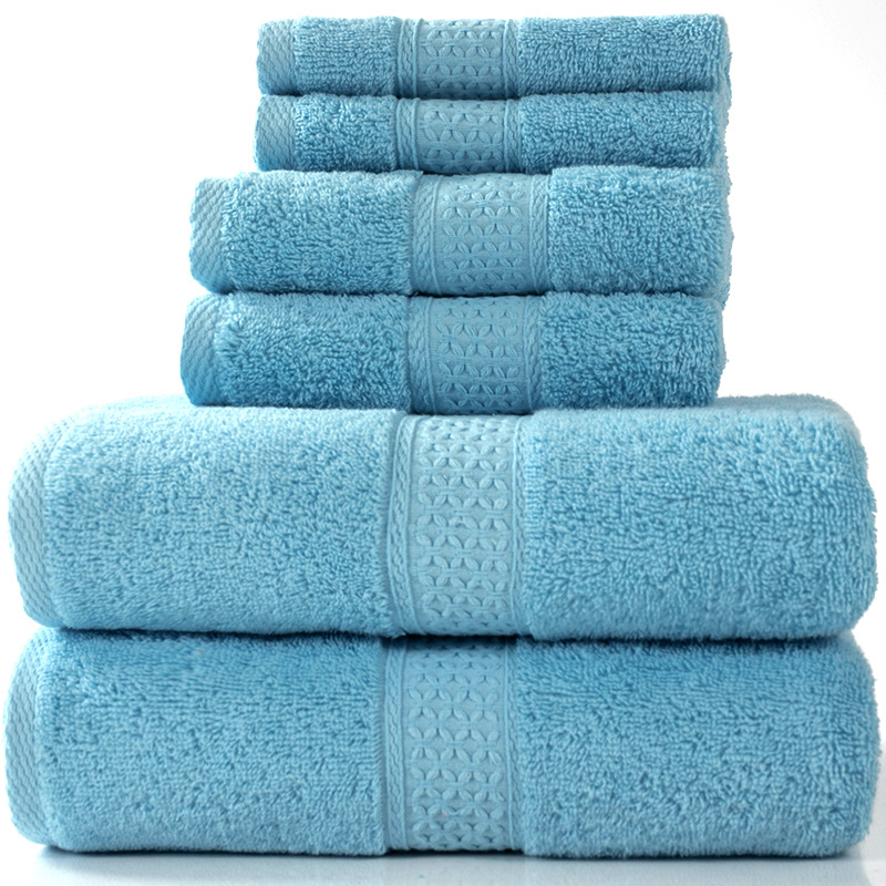 6-Piece Cotton Absorbent Towel Bath Set