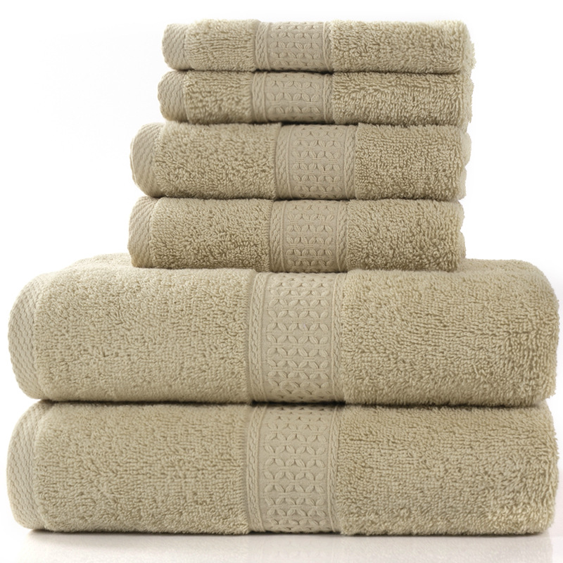 6-Piece Cotton Absorbent Towel Bath Set