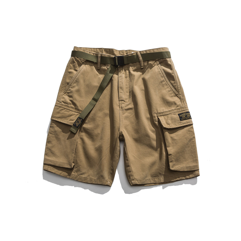 Men Khaki Army Green Work Shorts