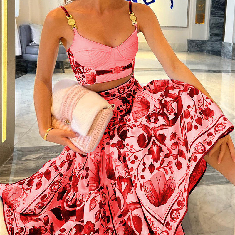 Women Medertirean 2 Piece Set