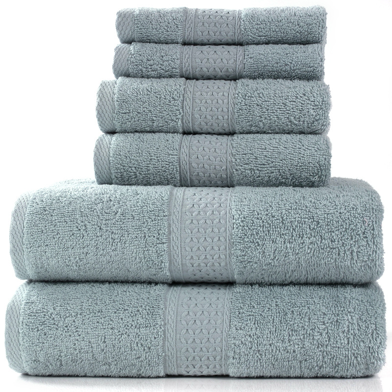 6-Piece Cotton Absorbent Towel Bath Set