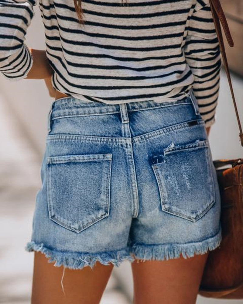 Women's Casual Stretch Denim Shorts