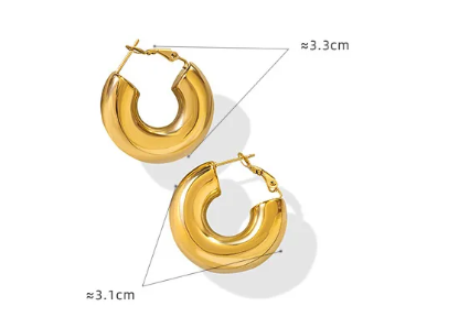 U-Shaped Geometric Earrings for Women