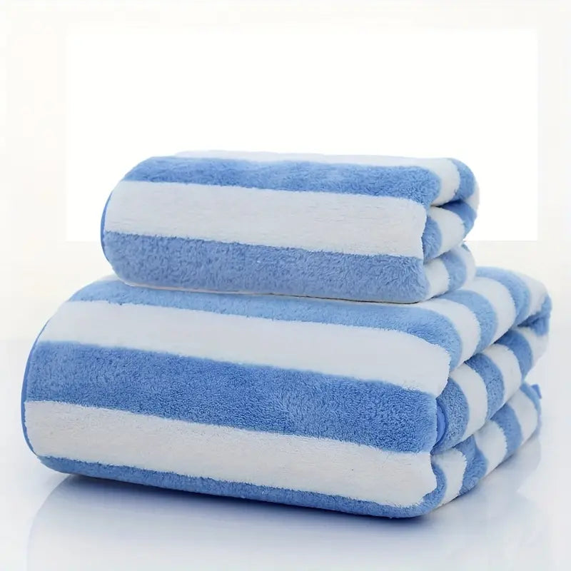 2-PieceStriped Towel Set