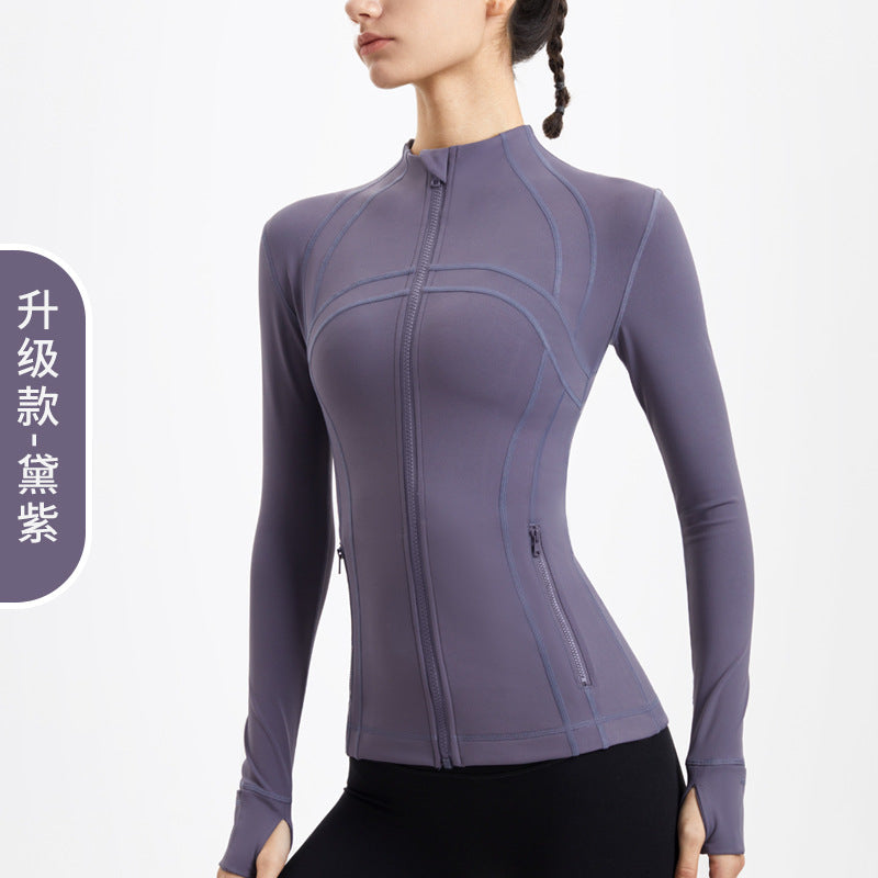Women's Long Sleeve Zip Top Yoga Jacket