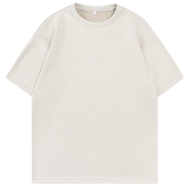 Men and Women Vintage Oversized Suede T-Shirt