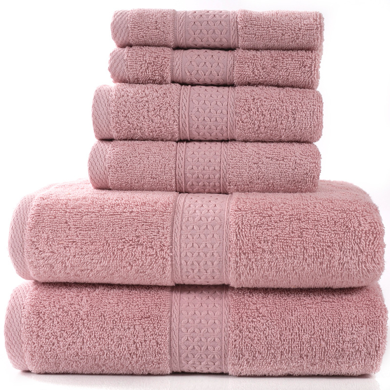 6-Piece Cotton Absorbent Towel Bath Set