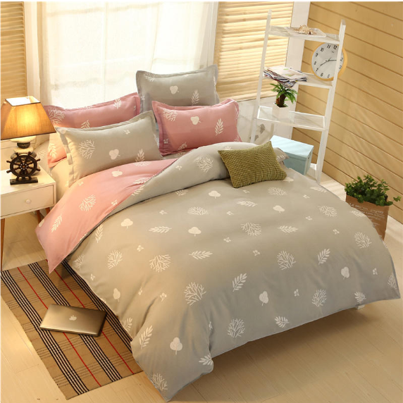 4-Piece Cotton Duvet Cover Bedding Set