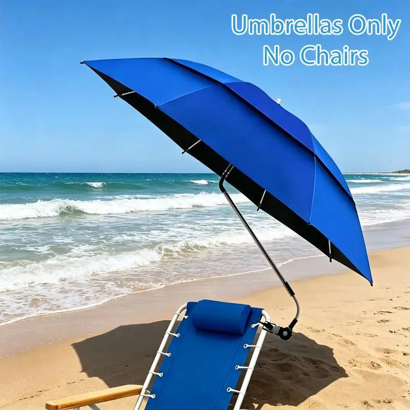 Adjustable Beach Chair Umbrella Outdoor Lightweight Clamp-on Umbrella Multi-functional Stroller Umbrella Wheelchair Stroller