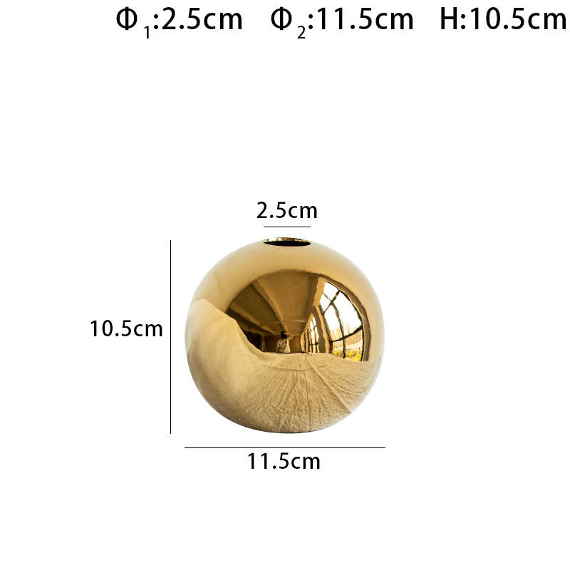 Ceramic Gold Vase