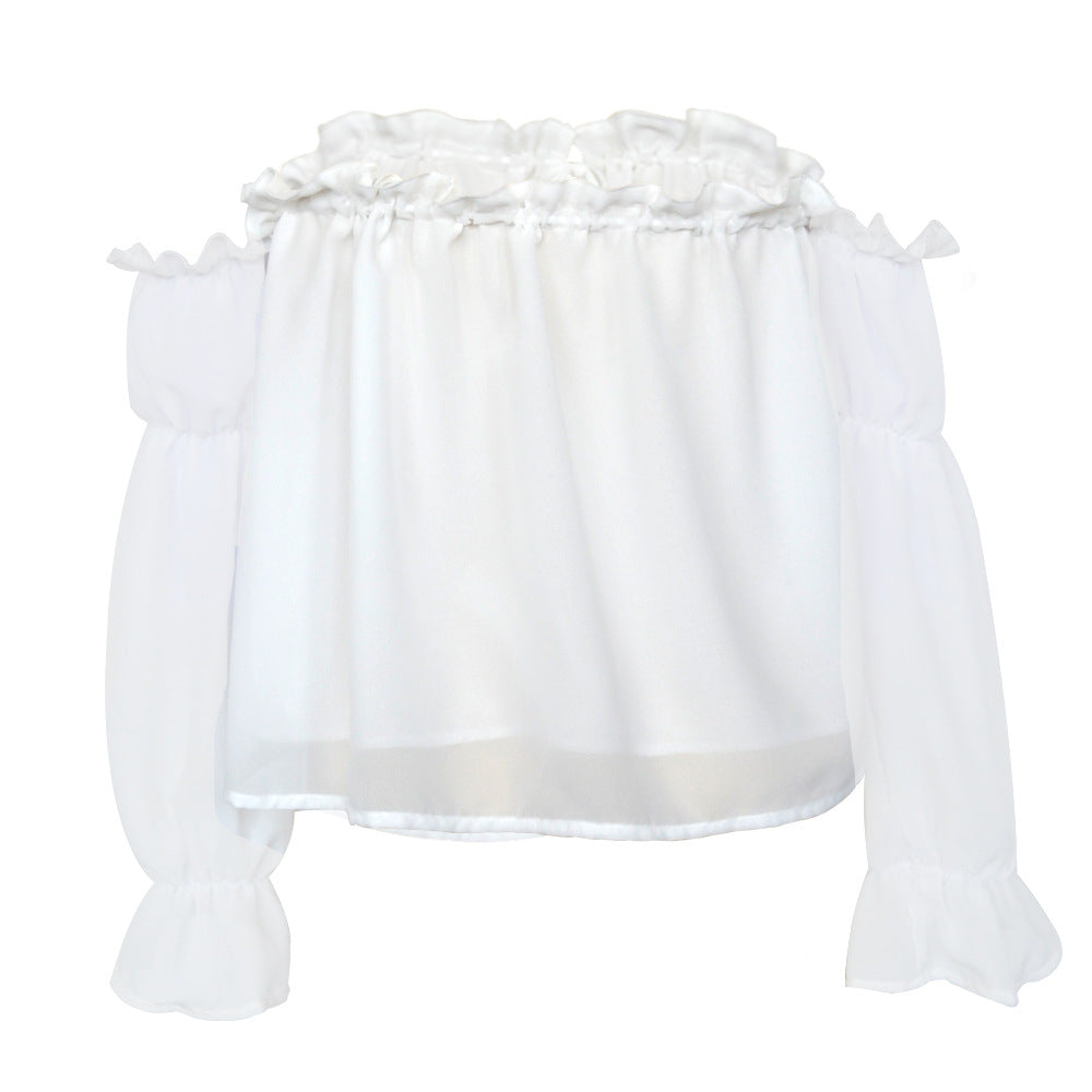 Shoulder Ruffle Blouse