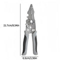 8.5 Inch Multi Functional Industrial Wire Stripper Cutter Crimper Heavy Duty Stainless Steel Electrical Pliers Ergonomic Grip