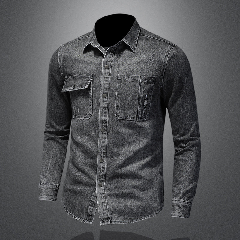 Men Marvel Venom Denim Shirt Jacket