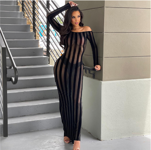 Striped Slim Dress