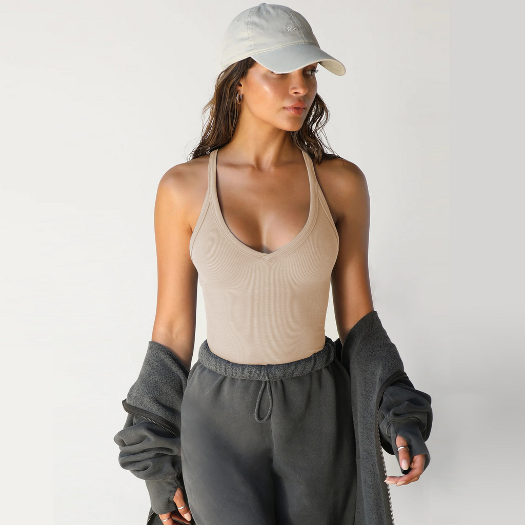 Women Spring Knitted Vest Sexy Slim Top