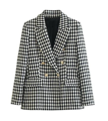 WOLFF Stylish Check Blazer and Shorts