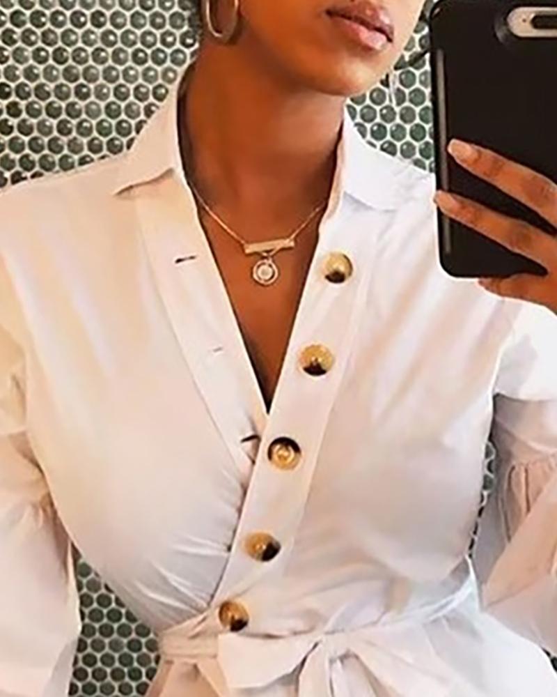 Lantern Long Sleeve Blouse