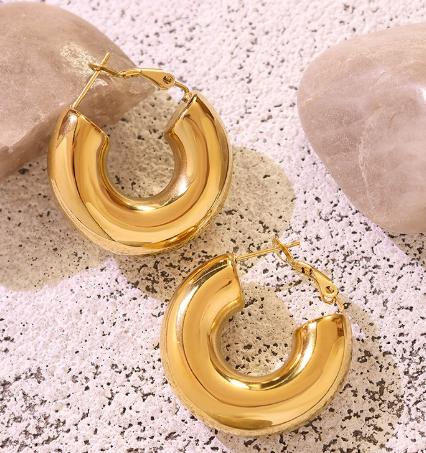 U-Shaped Geometric Earrings for Women