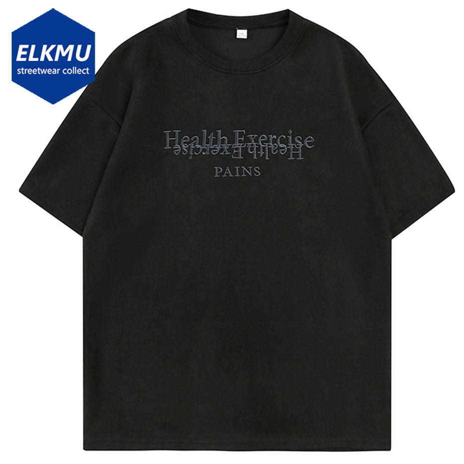 Men and Women Vintage Oversized Suede T-Shirt