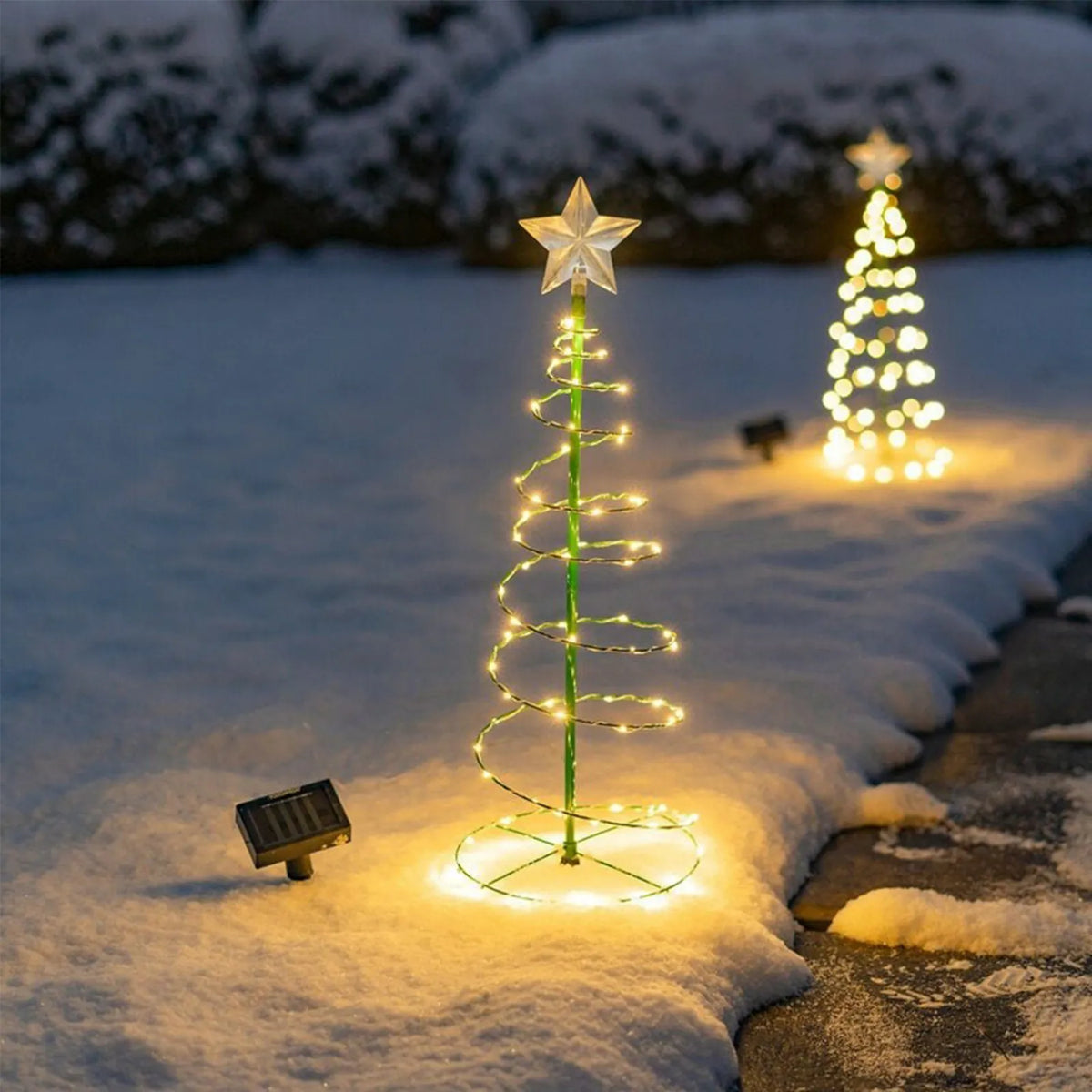 Solar Outdoor Christmas Courtyard Lighting