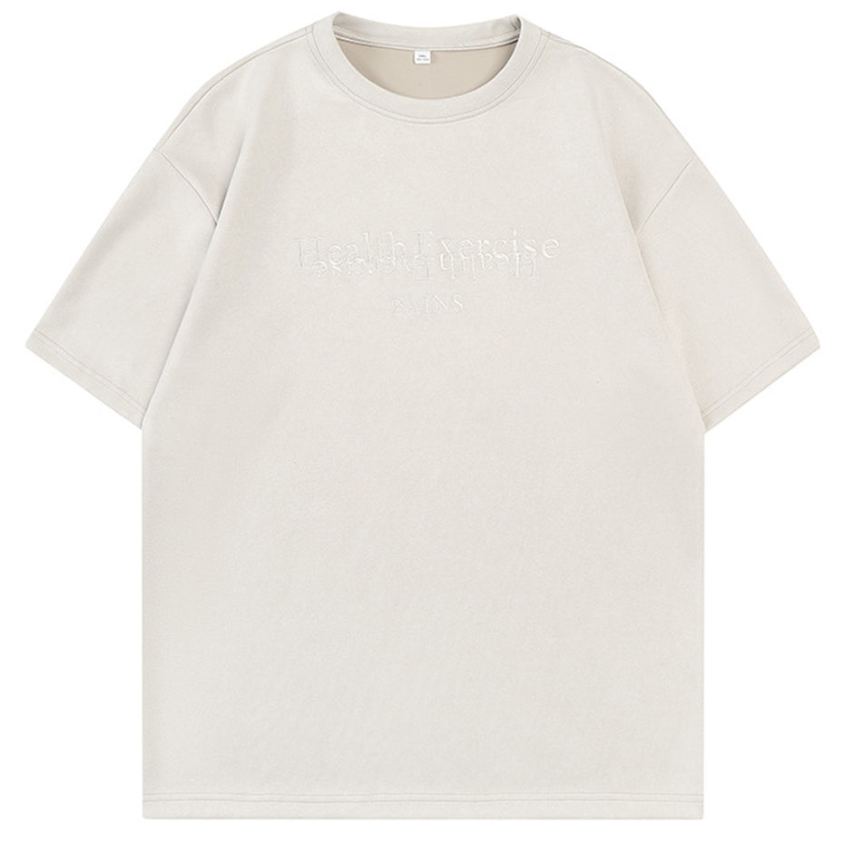 Men and Women Vintage Oversized Suede T-Shirt