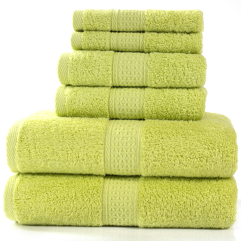 6-Piece Cotton Absorbent Towel Bath Set