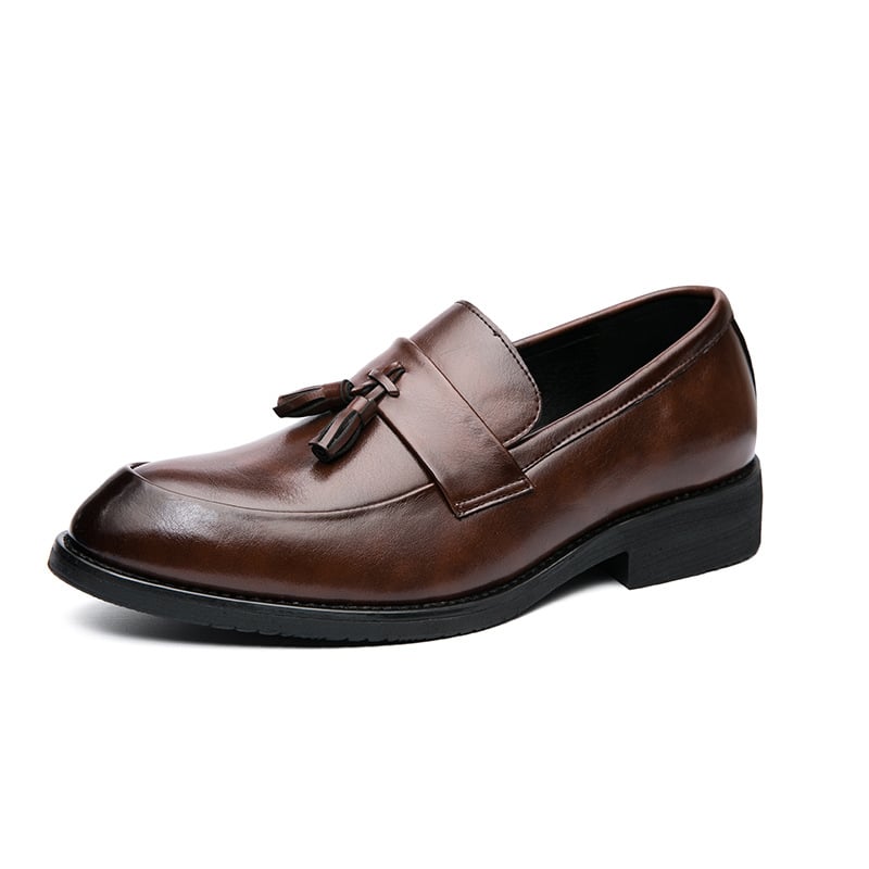 Men Classic Leather Tassel Loafers