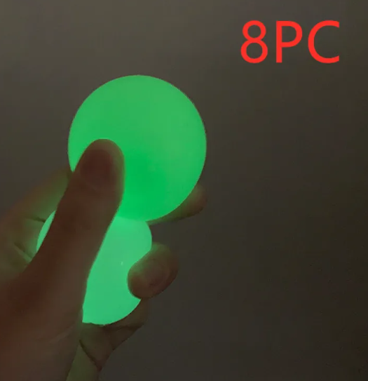 GlowSqueeze Sticky Ball Toy