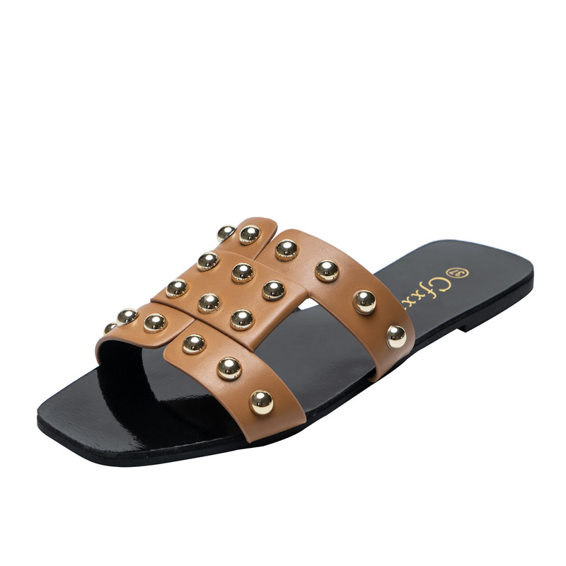 Women's Rivet Flat Sandals