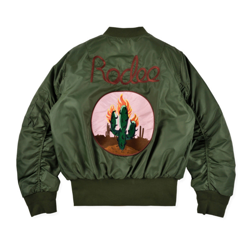 Men & Women Embroidered Cactus Jacket