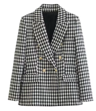 WOLFF Stylish Check Blazer and Shorts