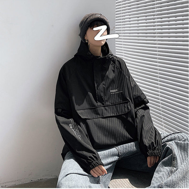 Men's Hooded Windbreaker Jacket